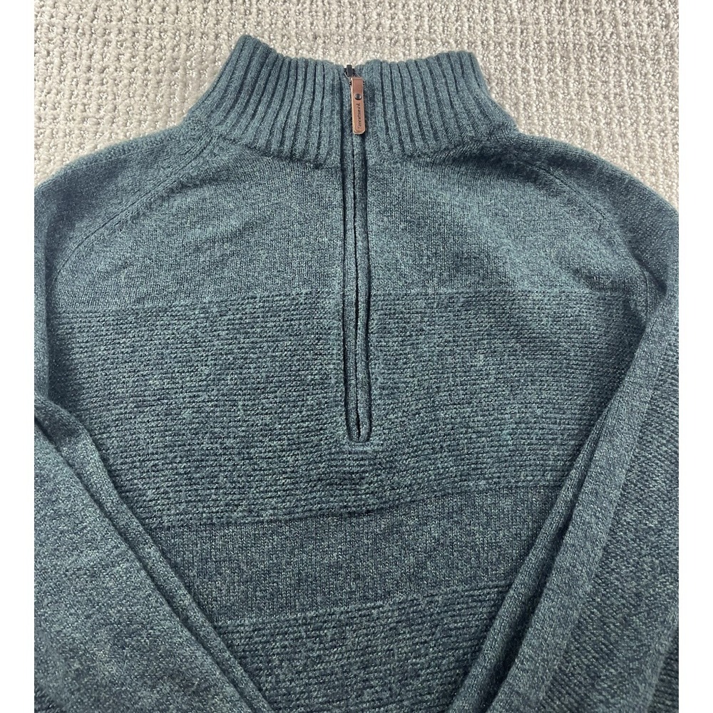 Smartwool Ripple Ridge Half Zip Sweater Men Medium Merino Wool Blend Boho